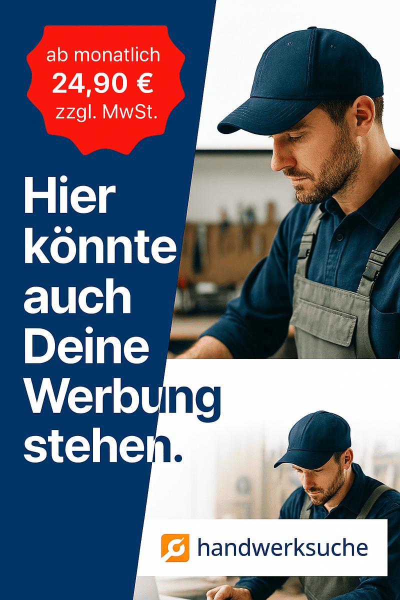Handwerker bei der Arbeit, Suche nach Handwerkern in Deutschland.